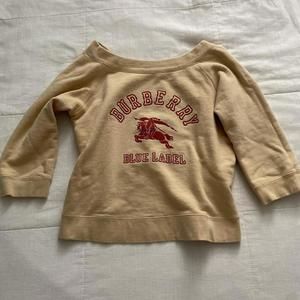 Burberry Buttercup Yellow Boat Neck Sweatshirt